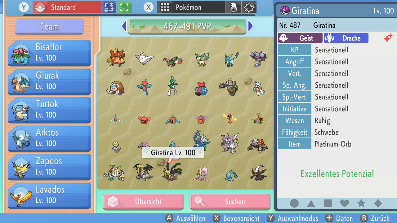 #487 Giratina Urform PVP BDSP