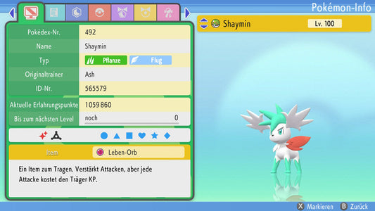 #492 Shaymin Zenith Forme PVP BDSP