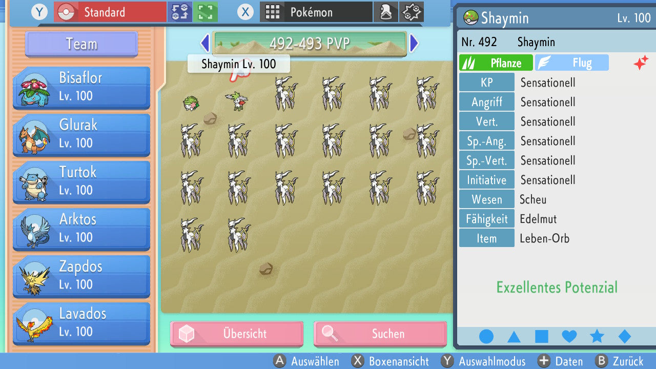 #492 Shaymin Zenitform PVP BDSP