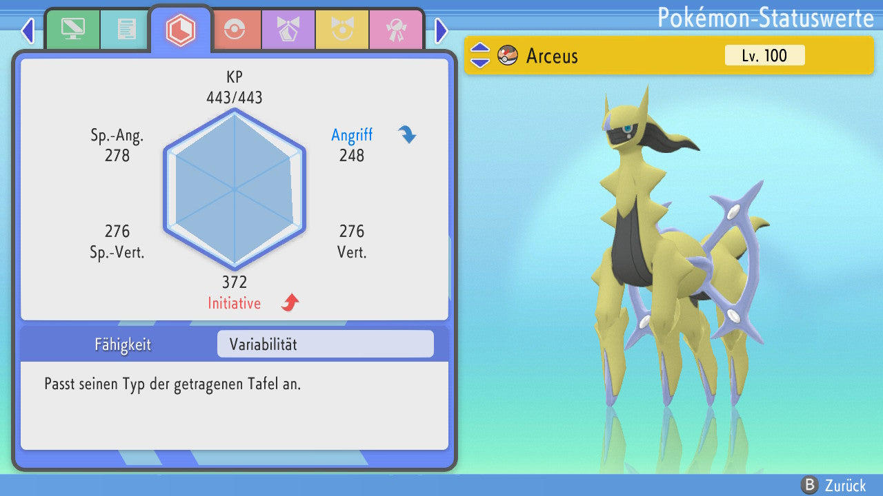 #493 Arceus Flug PVP BDSP