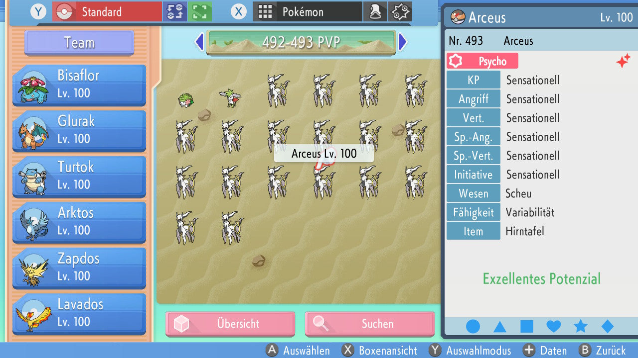 #493 Arceus Psycho PVP BDSP