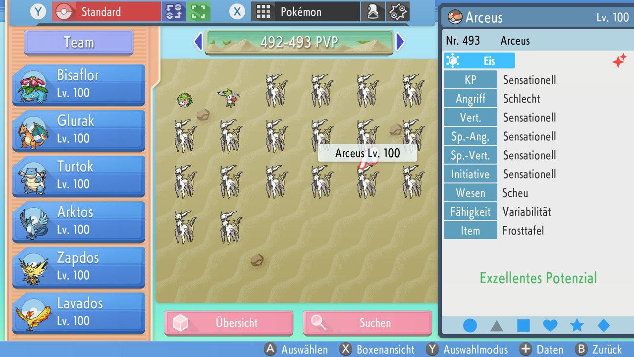 #493 Arceus Eis PVP BDSP