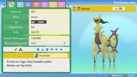 #493 Arceus Unlicht PvP BDSP