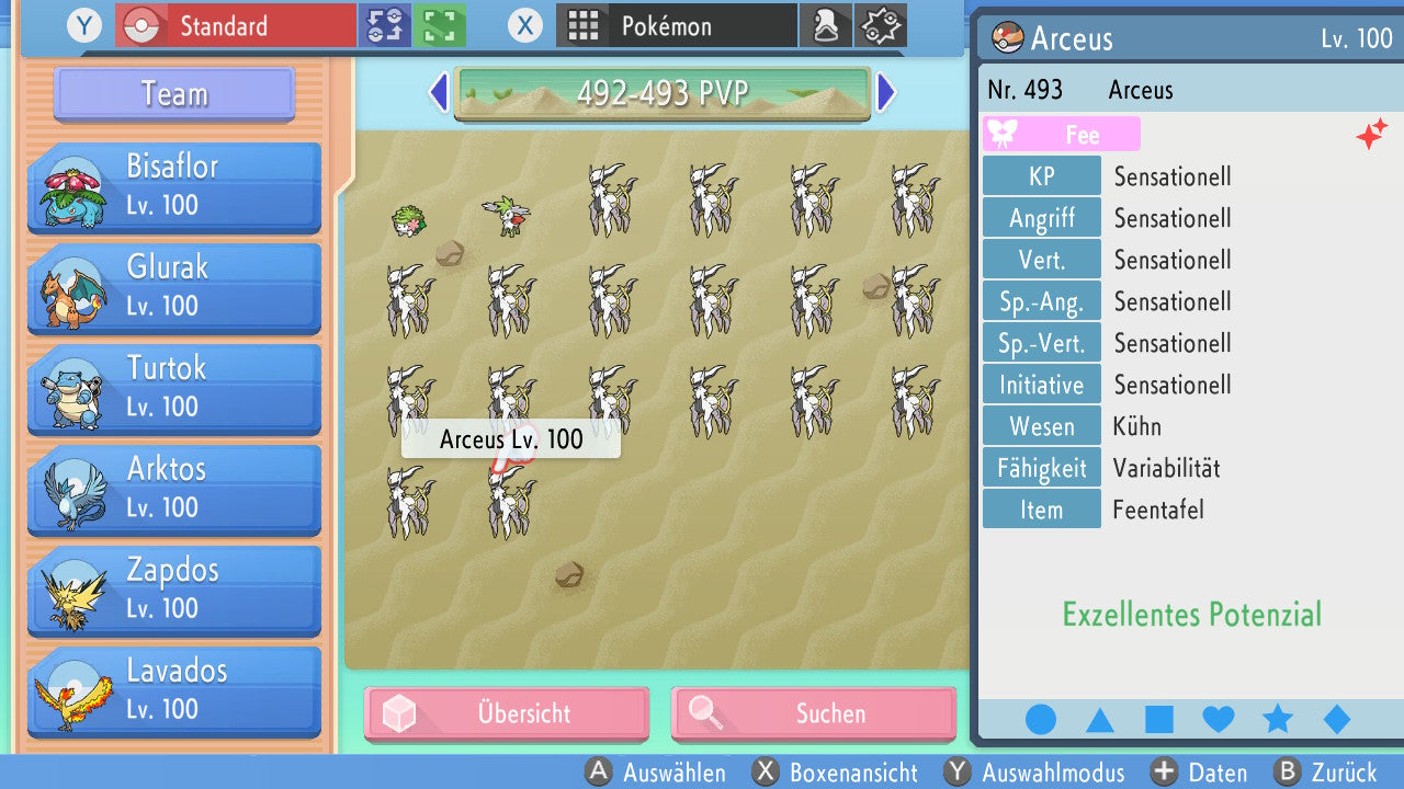 #493 Arceus Fee PVP BDSP