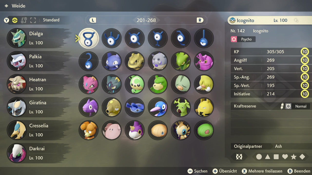 #201 Unown V PLA