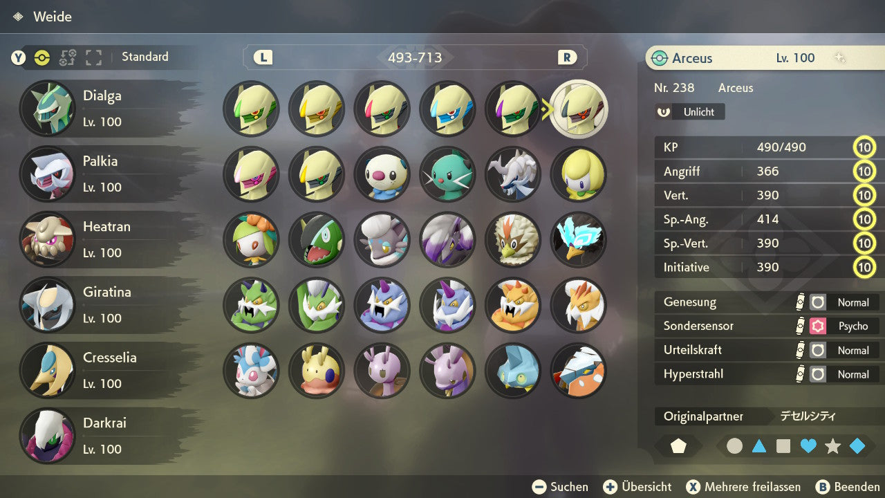 #493 Arceus Dark PLA