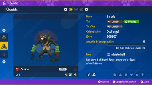 #893 Shiny Zarude SV