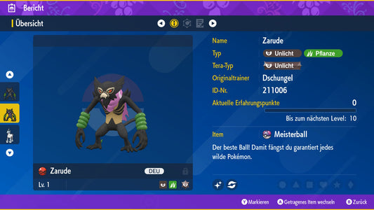 #893 Shiny Zarude Papa SV