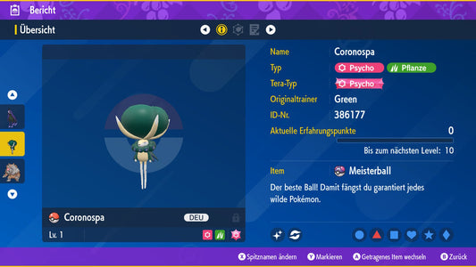 #898 Shiny Coronospa SV