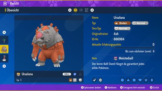 #901 Shiny Ursaluna Blutmond SV