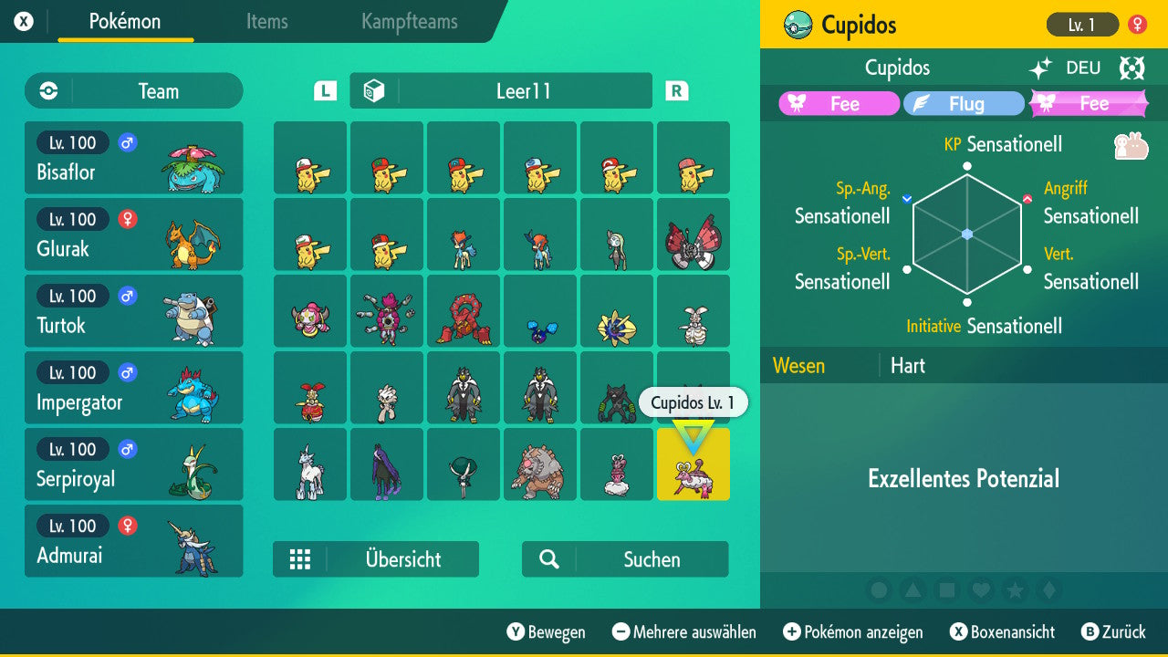 #905 Shiny Cupidos Tiergeistform SV