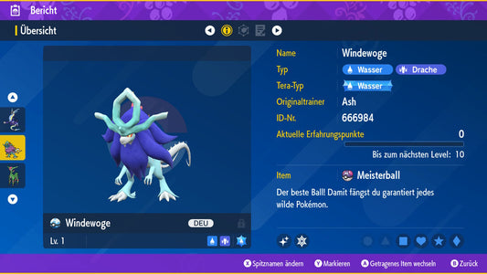 #1009 Shiny Windewoge SV