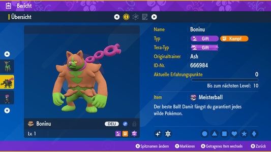 #1014 Shiny Boninu SV