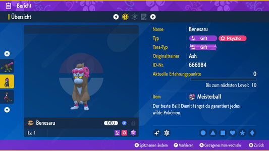 #1015 Shiny Benesaru SV