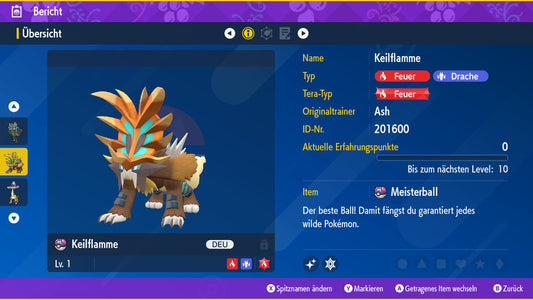 #1020 Shiny Keilflamme SV