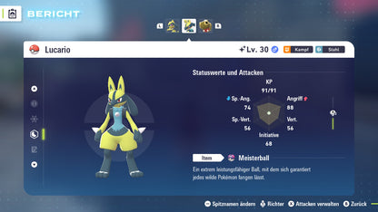 #448 Lucario PVE ZA