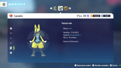 #448 Lucario PVE ZA