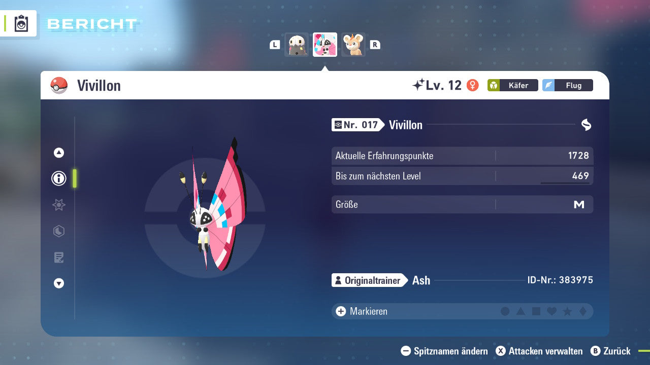 #666 Vivillon-Blumenmeermuster PVE ZA