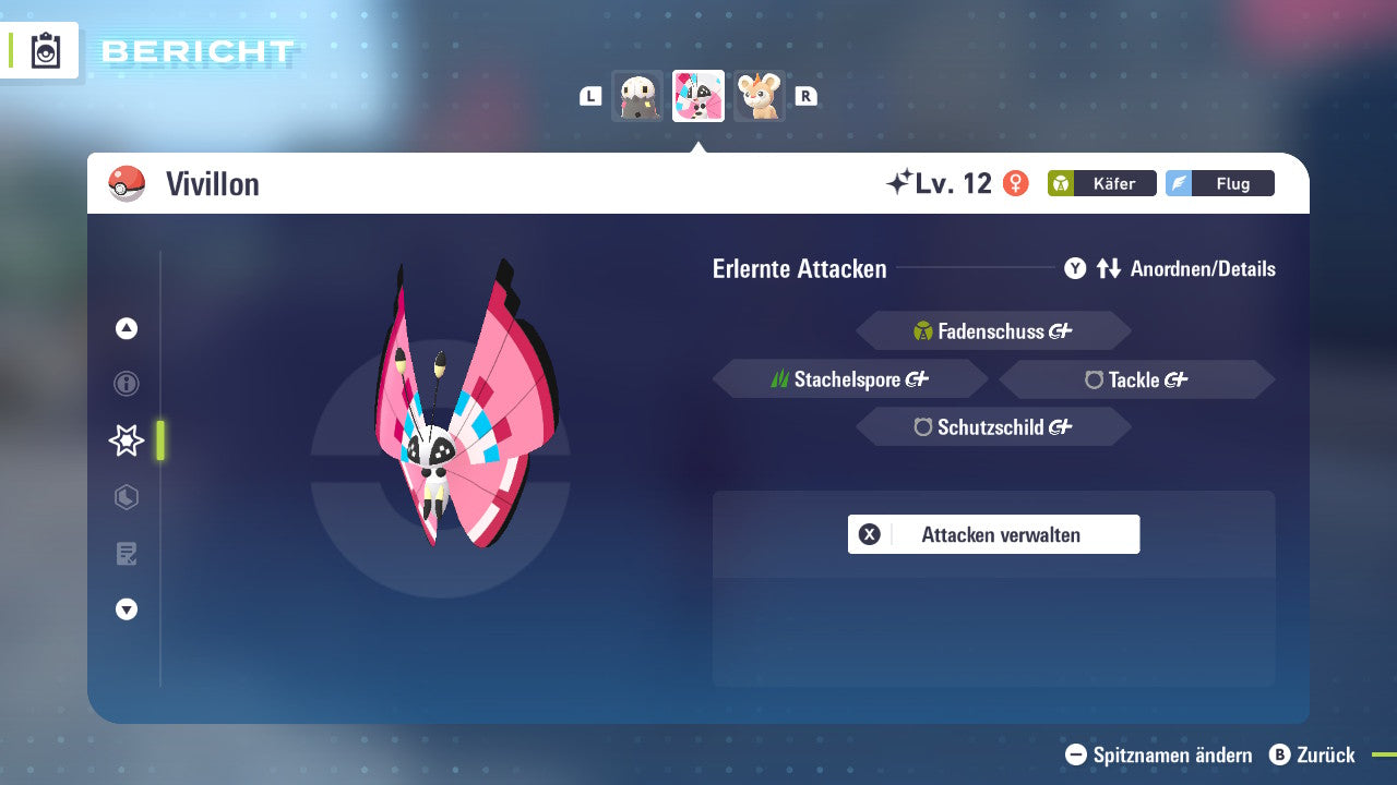 #666 Vivillon-Blumenmeermuster PVE ZA