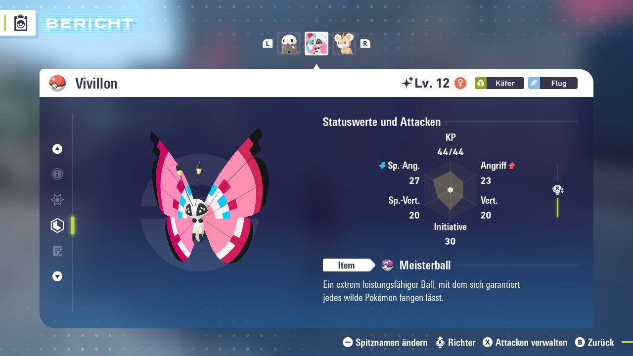 #666 Vivillon-Blumenmeermuster PVE ZA