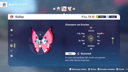 #666 Vivillon-Blumenmeermuster PVE ZA