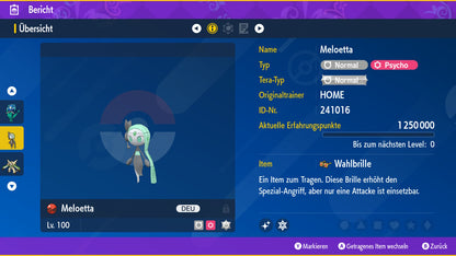 #648 Meloetta PVP SV