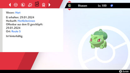 #001 Bisasam SnS