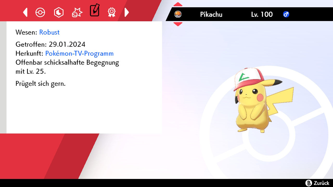 #025 Pikachu Original-Kappe SnS