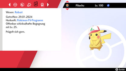 #025 Pikachu Original-Kappe SnS