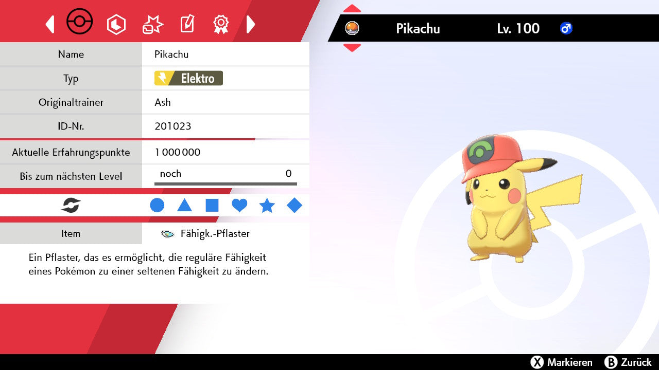 #025 Pikachu Hoenn-Kappe SnS