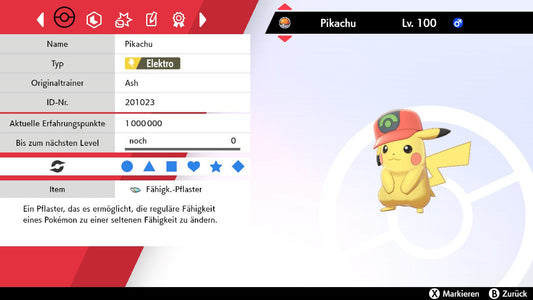 #025 Pikachu Hoenn-Kappe SnS