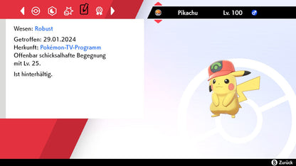 #025 Pikachu Hoenn-Kappe SnS