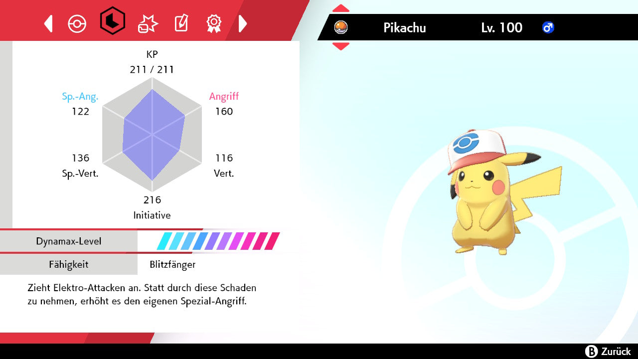 #025 Pikachu Einall-Kappe SnS