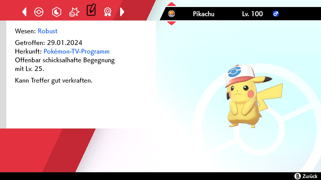 #025 Pikachu Einall-Kappe SnS