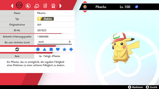 #025 Pikachu Partner-Kappe SnS