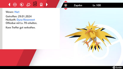 #145 Zapdos SnS