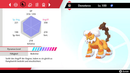 #645 Landorus Animal Spirit Form SnS