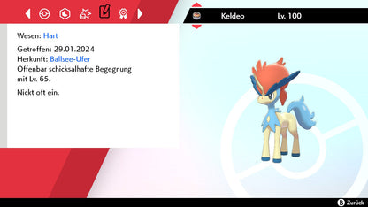 #647 Keldeo Standardform SnS