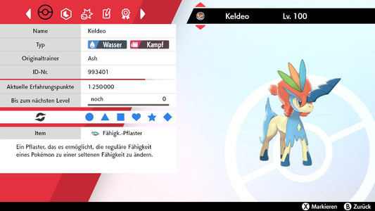 #647 Keldeo Resoluteform SnS