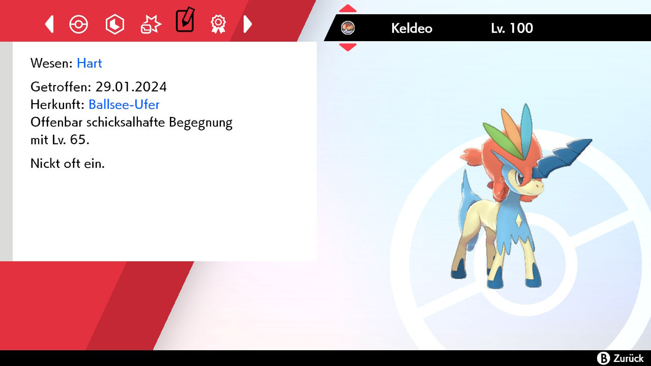 #647 Keldeo Resoluteform SnS
