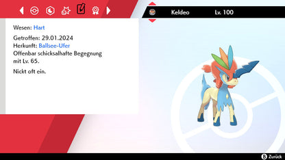 #647 Keldeo Resoluteform SnS