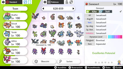 #649 Genesect Aquamodul SnS