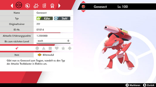 #649 Genesect Flash Module SnS