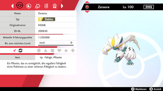 #807 Zeraora SnS