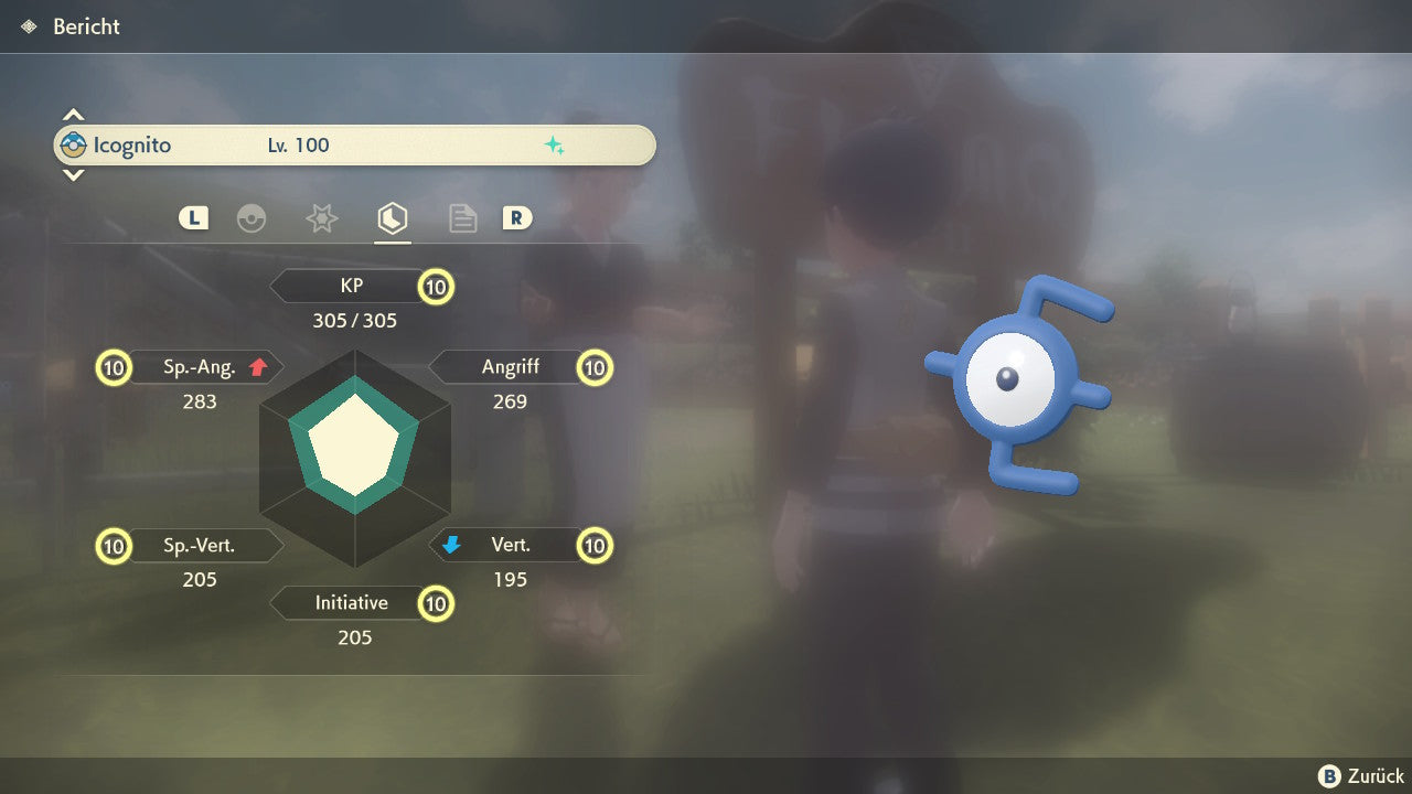 #201 Unown E Elite PLA