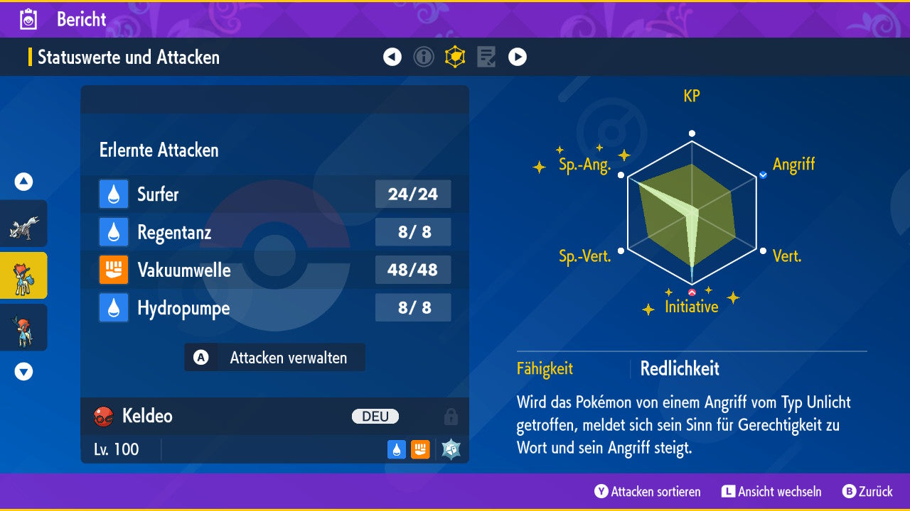 #647 Keldeo Standardform PVP SV