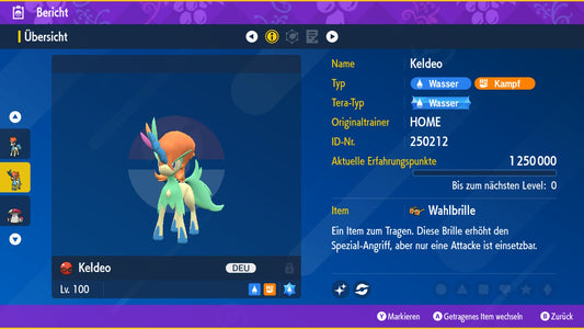 #647 Keldeo Resolutform PVP SV