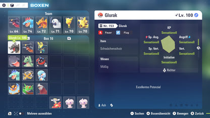 Ranked Team Nr. 1: #006 Glurak #445 Knakrack #448 Lucario PVP ZA
