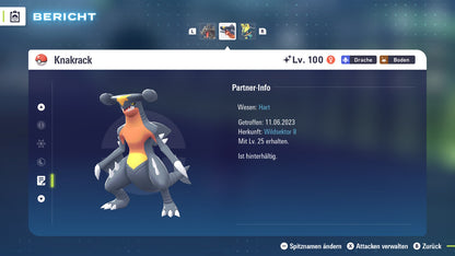 Ranked Team Nr. 1: #006 Glurak #445 Knakrack #448 Lucario PVP ZA