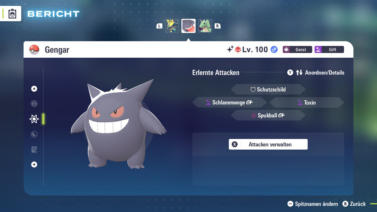Ranked Team Nr. 2: #094 Gengar #149 Dragoran #658 Quajutsu PVP ZA